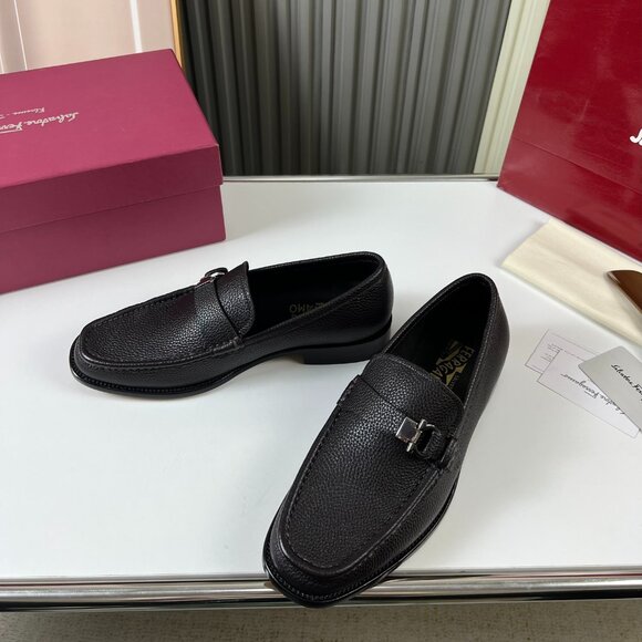 Ferragamo REMAR Pebble Calf Drivers Size 11 main image 4